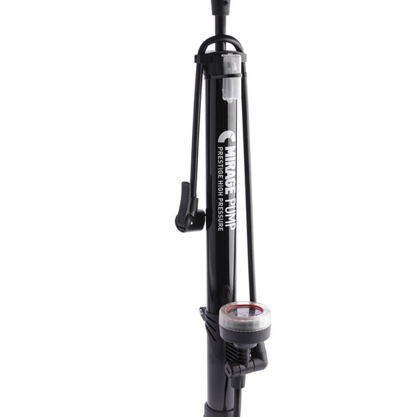 Mirage foot pump steel with meter black