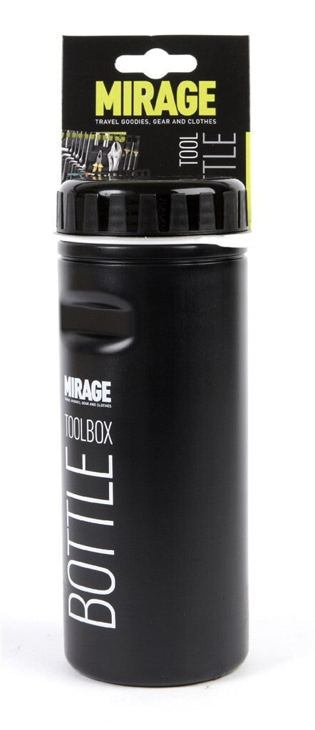 Load image into Gallery viewer, Mirage Gereedschap toolbox bidon 500ml zwart op kaart
