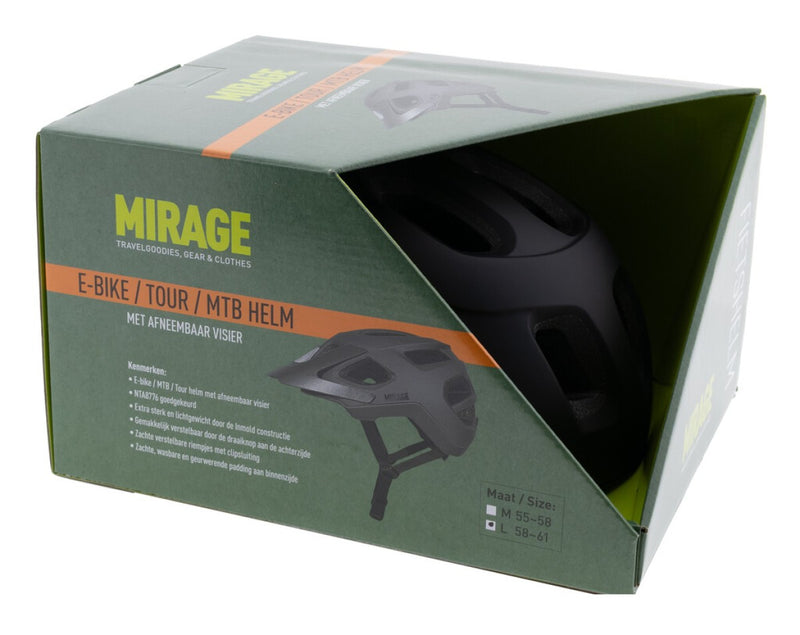 Load image into Gallery viewer, Buzaglo mirage tour mtb helm 55-58cm, nta, mat zwart
