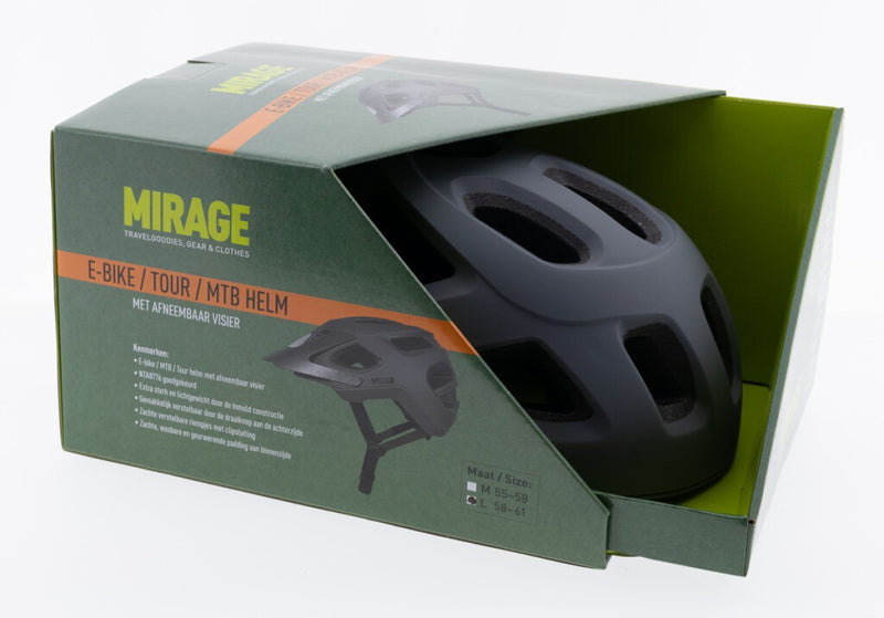 Load image into Gallery viewer, Buzaglo mirage tour mtb helm 55-58cm, nta, mat grijs
