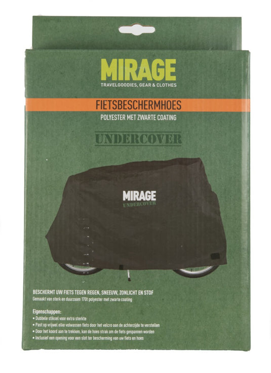 Mirage undercover beschermhoes fiets 170d polyester, zwart