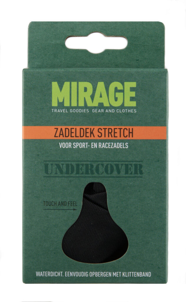 Load image into Gallery viewer, Zadeldek Mirage Sport Race - stretch nylon - zwart
