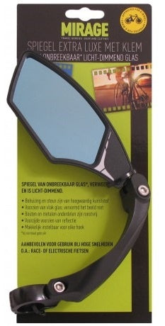 handlebar mirror adjustable 10 x 5 cm black