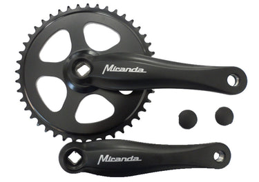 Miranda  beta 1+ crankstel 44t 3 32“, zwart zwart