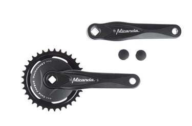 Miranda alfa 1 crankstel met disk 95mm zwart 33 tands 572233
