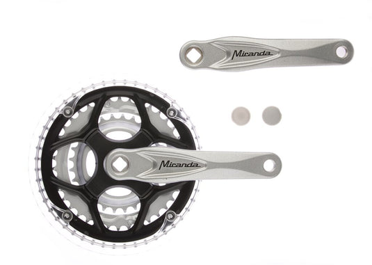 Miranda crankset alu zilver 22 32 42t vlak +0 mm