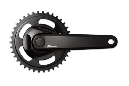 Miranda Crankstel 38T Miranda 170mm crankarm met disc 9.5cm zwart
