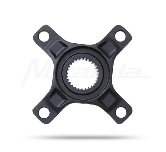 Miranda  yamaha spider 4-arm, bcd104 pw motor, aluminium, zwart