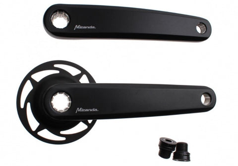 Miranda e-bike crankset bosch 2 isis delta 170mm black + r-ring 857720