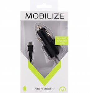Afbeelding laden in galerijviewer, Enzo mobilize usb autolader dual 4800ma + micro usb kabel zwart 1m - 9540125
