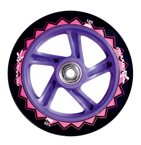 Load image into Gallery viewer, Muuwmi 2-wiel Kinderstep Opvouwbaar Voetrem Roze Paars
