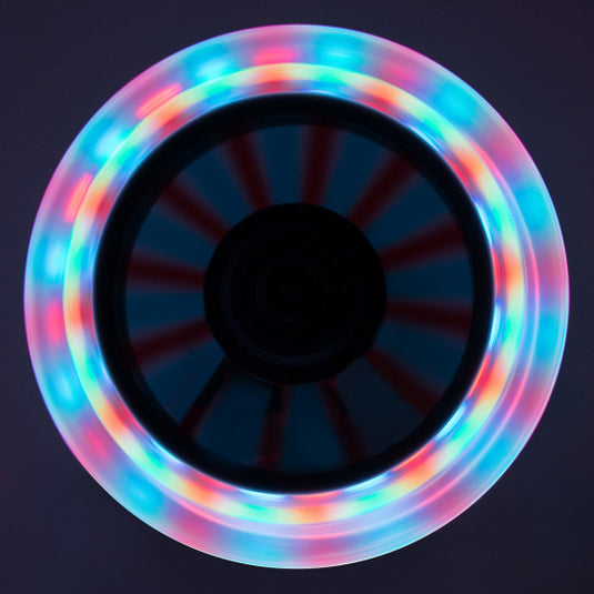 Muuwmi Neon 2-wiel Kinderstep LED Opvouwbaar Voetrem Zwart Groen