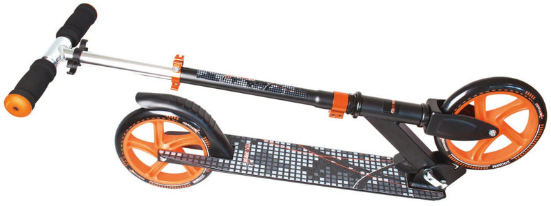 Load image into Gallery viewer, Muuwmi 2-wiel Kinderstep Opvouwbaar Voetrem Zwart Oranje
