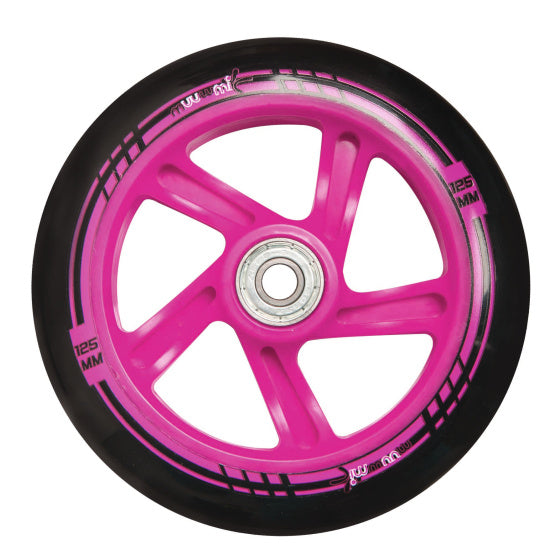 Load image into Gallery viewer, Muuwmi 2-wiel Kinderstep Opvouwbaar Voetrem Wit Roze
