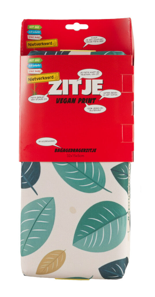 Load image into Gallery viewer, Newlooxs nietverkeerd zitkussen voor bagagedrager vegan print
