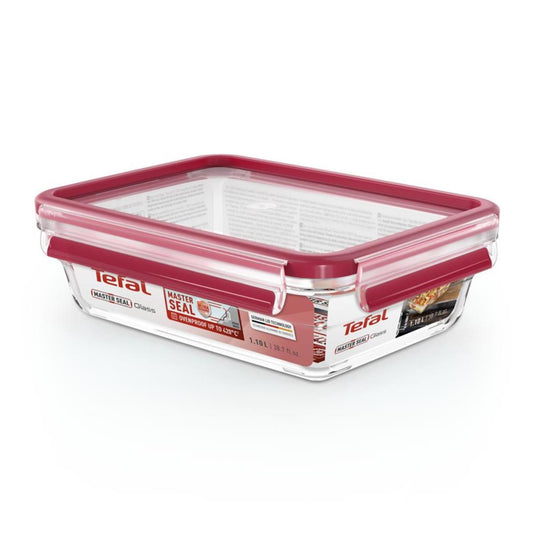 Tefal masterseal glass 1,1l rechthoekig