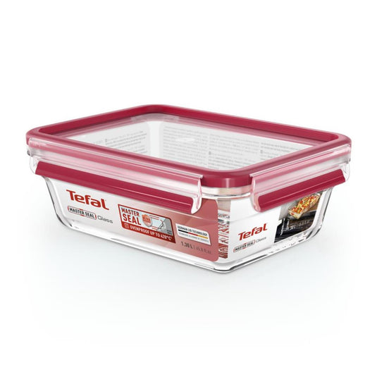 Tefal masterseal glass 1,3 l rechthoekig