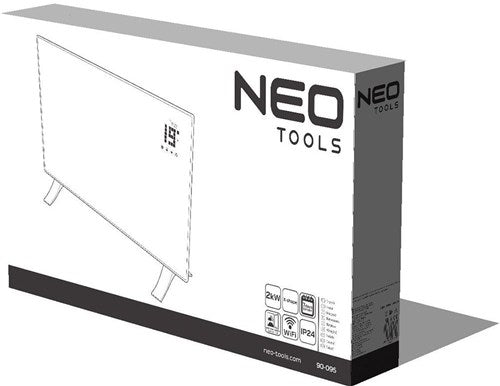 Afbeelding laden in galerijviewer, Enzo neo 90-095 | convector kachel | 2000w | wifi | 83,5 x 45 cm - 90-095
