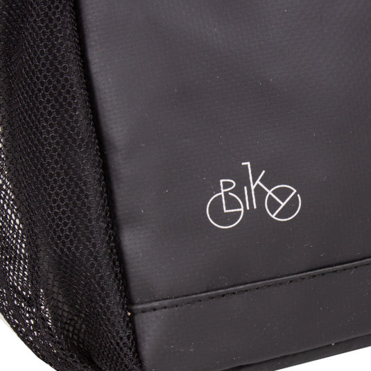 Bike carbon waterafstotende fietsschoudertas 12l zwart