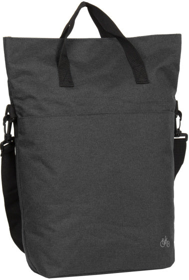 Load image into Gallery viewer, Bike drops shopper fietstas met schouderhengsel nylon 12l zwart
