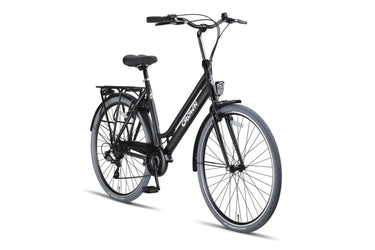 Crown new york 28 inch 53 cm dames 7v v-brakes matzwart