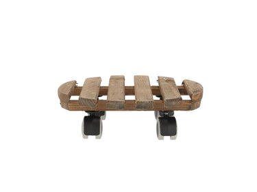 Esschert design plantentrolley bruin rond indoor ã˜29cm
