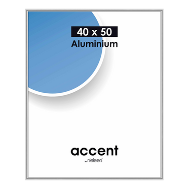 Nielsen design nielsen fotolijst 52523 accent glanzend zilver 40x50 cm