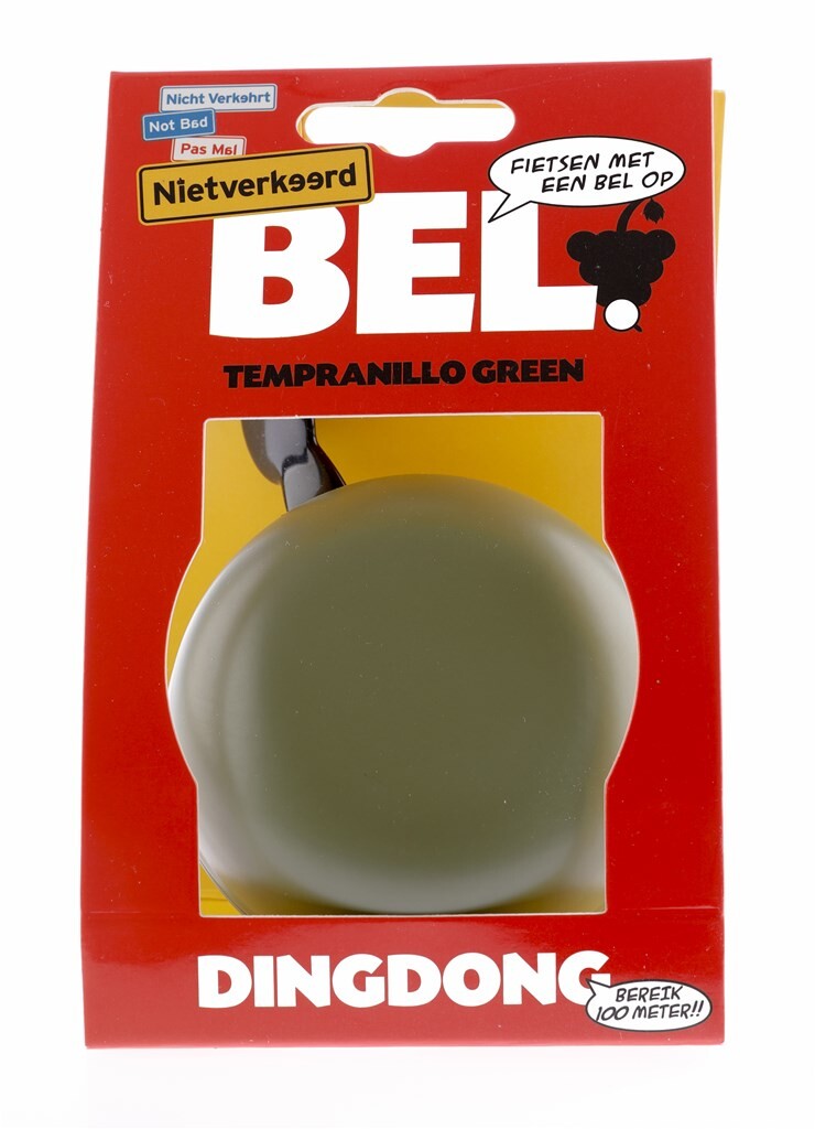 Load image into Gallery viewer, Nietverkeerd bel 80mm Ding Dong tempranillo green
