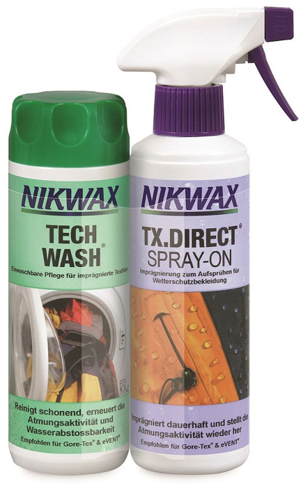 Load image into Gallery viewer, Nikwax tech wash + tx-direct spray - detergents
