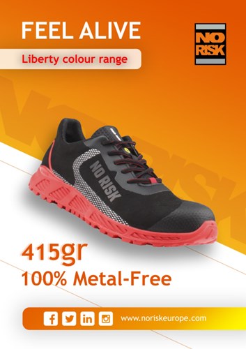 No risk red spider 1247.14 s3 | rood zwart | maat 35 - 5607421016358