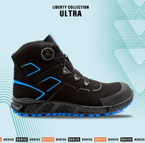 Afbeelding laden in galerijviewer, No risk ultra 1047.41 atop metaalvrij s3 | zwart blauw | maat 43 - 5607421074433

