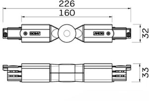 Nordic hoekstuk instelbaar tbv. rail alu 5050043