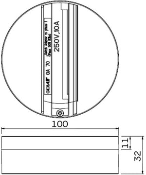 Nordic lival opbouwdoos 3-fasen spots zwart 5050421