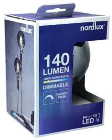 Afbeelding laden in galerijviewer, Enzo nordlux led globe g125 e27 5-15w 1800k filament spiraal grey dimbaar - 2760140
