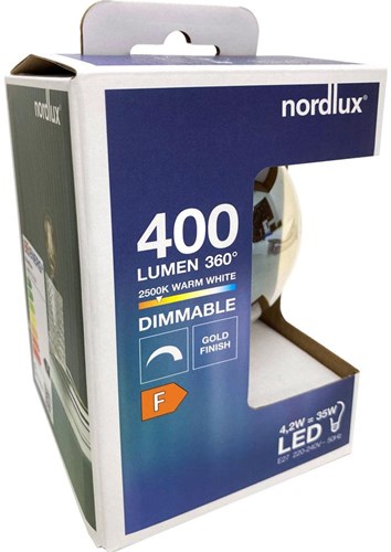 Afbeelding laden in galerijviewer, Enzo nordlux led globe g95 e27 4,2-35w 2500k filament gold dimbaar - 2760130
