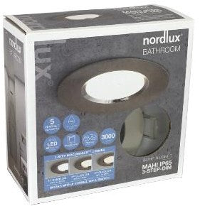 Afbeelding laden in galerijviewer, Enzo nordlux led inbouwspot mahi 8,5w geschuurd chroom ip65 - 4801476
