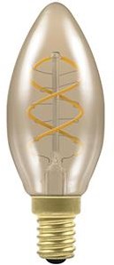 Afbeelding laden in galerijviewer, Enzo nordlux led kaars e14 3-15w 2000k filament gold spiraal dimbaar - 2760000
