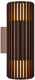 Enzo nordlux wandlamp aludra rond dubbel 2x e27 bruin ip54 - 4800945