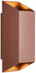 Enzo nordlux wandlamp nico vierkant 2x gu10 roest ip54 - 4800917