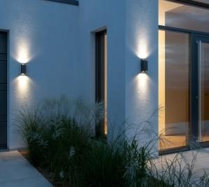 Afbeelding laden in galerijviewer, Enzo nordlux wandlamp nico vierkant 2x gu10 zwart ip54 - 4800921

