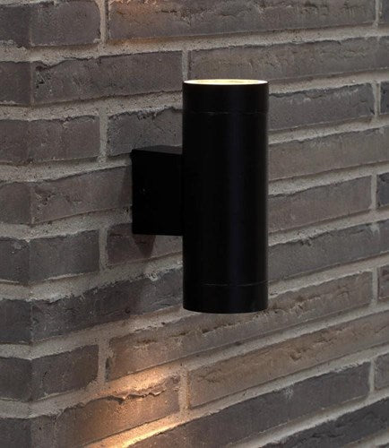 Afbeelding laden in galerijviewer, Enzo nordlux wandlamp tin maxi double 2x gu10 zwart ip54 - 4800936
