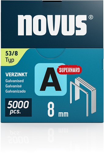 Novus niet met fijne draad a 53 8mm superhard (5.000 stuks) - 042-0762