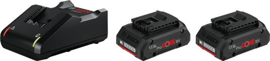 Bosch blauw 18v starterset advanced met 2 accu's procore18v 4.0ah + lader gal 18v-40 - 1600a01ba3