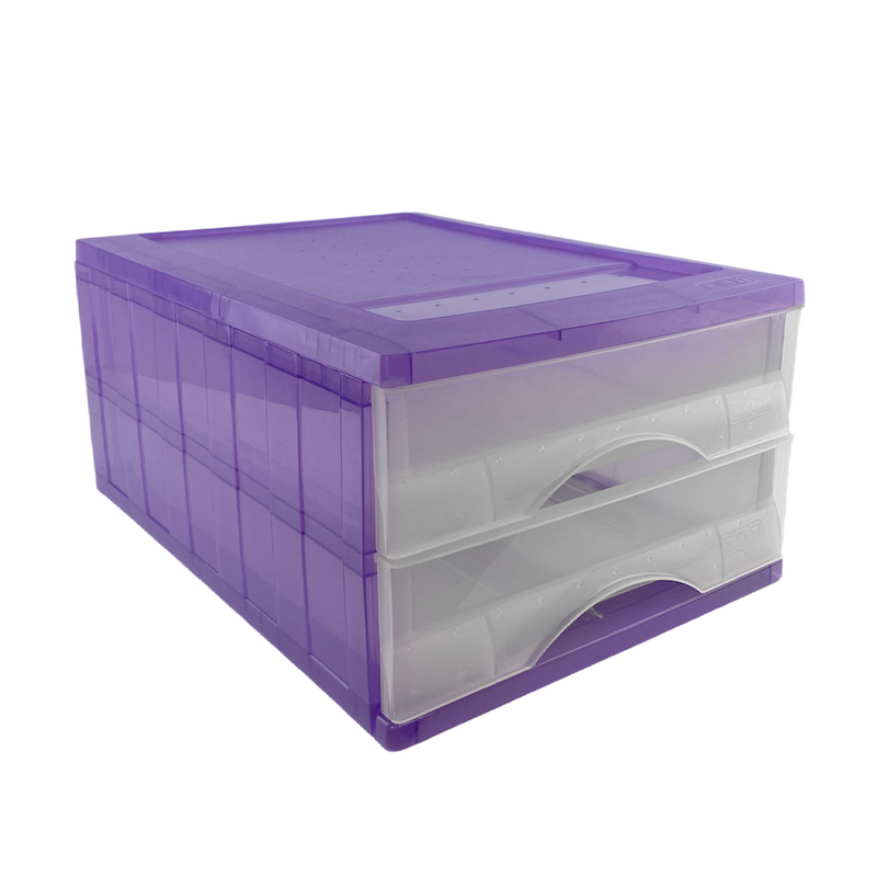Load image into Gallery viewer, Okt ladenblok 2 laden paars 40x30x20cm
