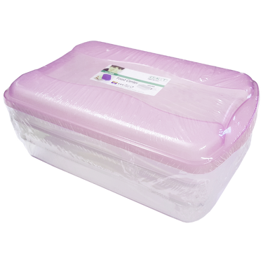 Okt vershouddozen easy fresh paars met deksel 3 stuks