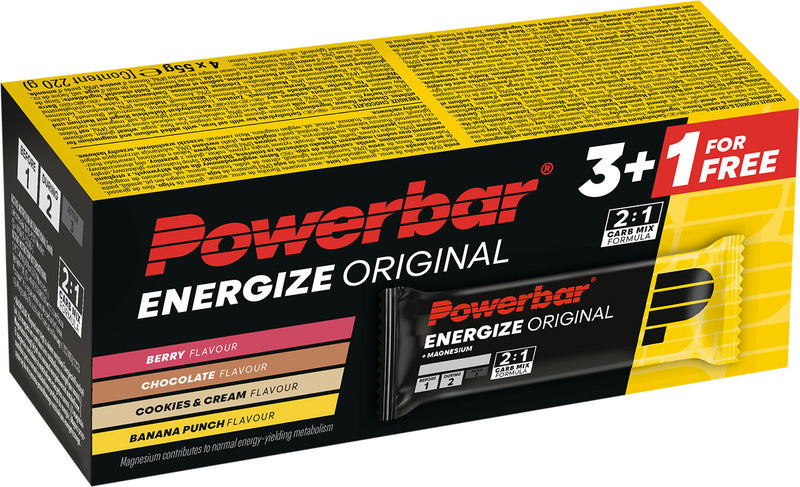 Load image into Gallery viewer, Powerbar energize original bar multiflavour 3+1 best before date 02 26
