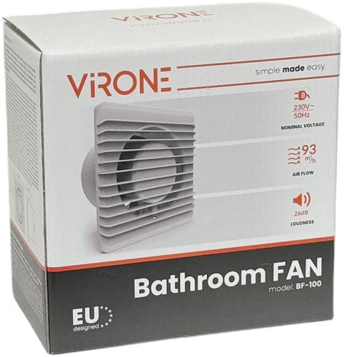 Afbeelding laden in galerijviewer, Enzo orno badkamer - toilet ventilator wit 100mm + timer en sensor - 8611020
