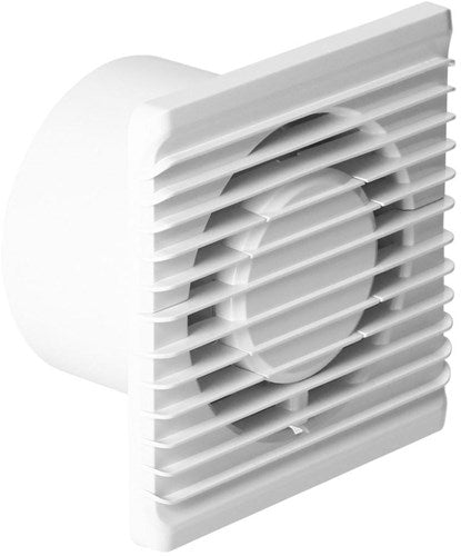 Afbeelding laden in galerijviewer, Enzo orno badkamer - toilet ventilator wit 100mm + timer en sensor - 8611020
