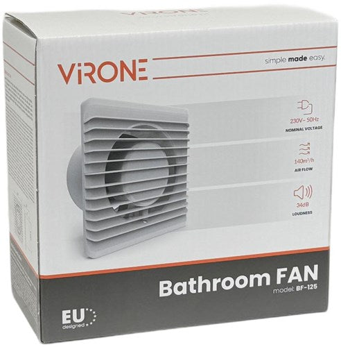 Afbeelding laden in galerijviewer, Enzo orno badkamer - toilet ventilator wit 125mm - 8611050
