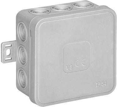Enzo orno kabeldoos ip54 grijs vierkant 85x85x41mm - 4034057
